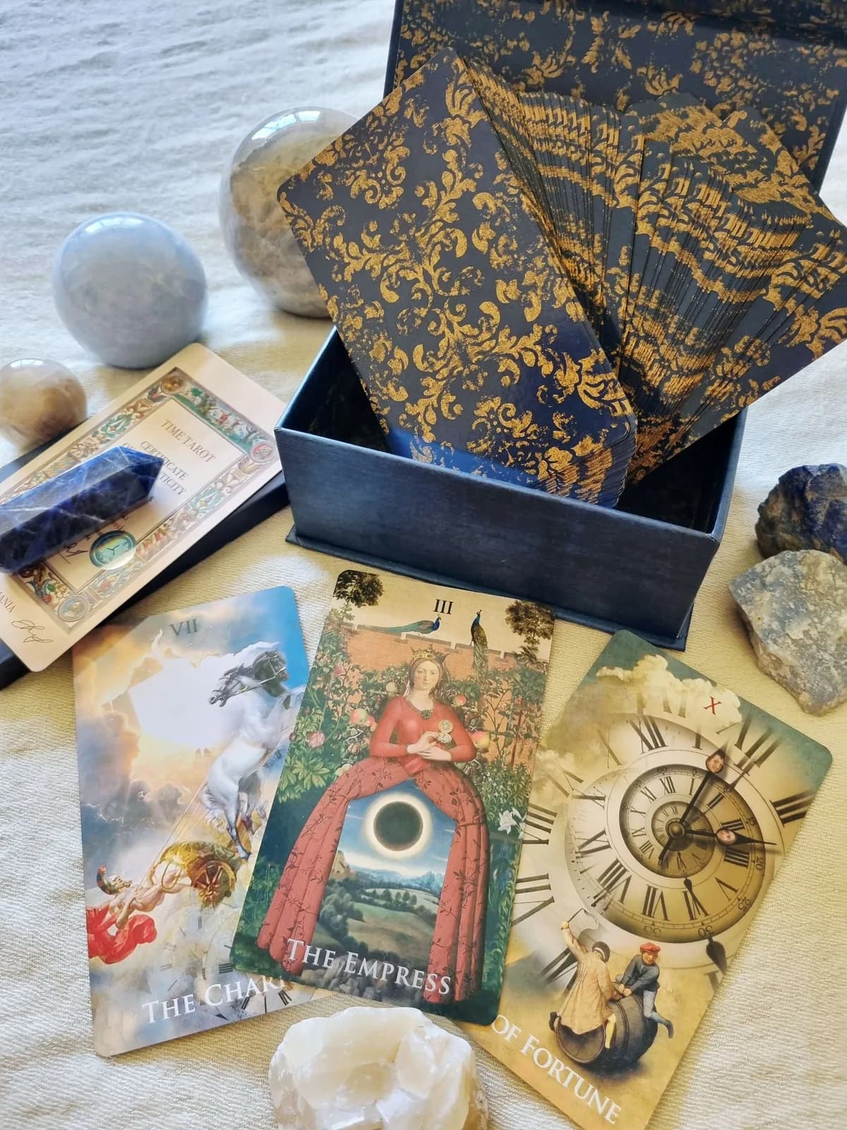 Time Tarot Deck by Eugene Vinitski & Elsa Khapatnukovski, 78 Cards